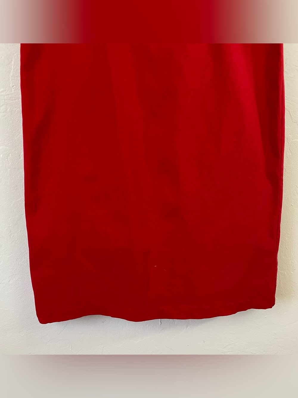 Tatyana Size 4X Red Sleeveless Square Neck Back Zipper Midi Length Dress - Picture 3 of 8